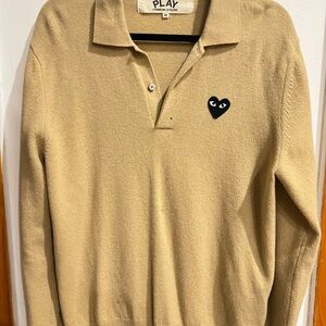 Comme des Garçons PLAY Beige Knitwear